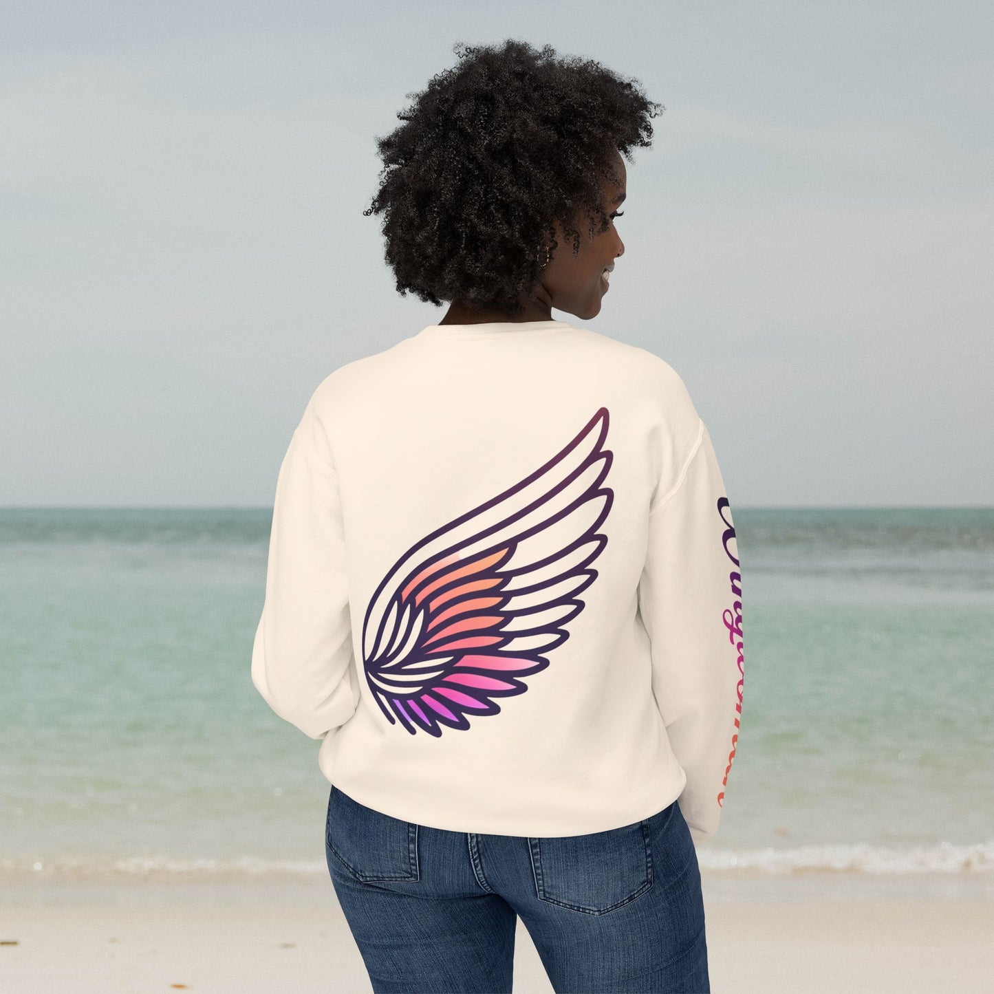 Wingwoman Sweatshirts: Left Wing & Right Wing Collection | RIGHT WING | Lightweight Crewneck | 100% Cotton Fabric | Extra Soft