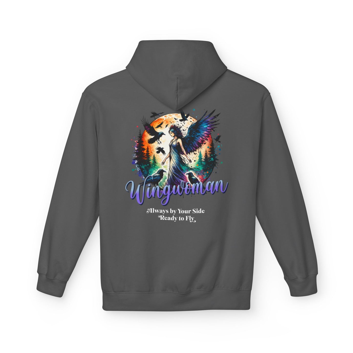 Always by Your Side, Ready to Fly" Hoodie | Wingwoman Collection | Midweight Softstyle Fleece Hoodie