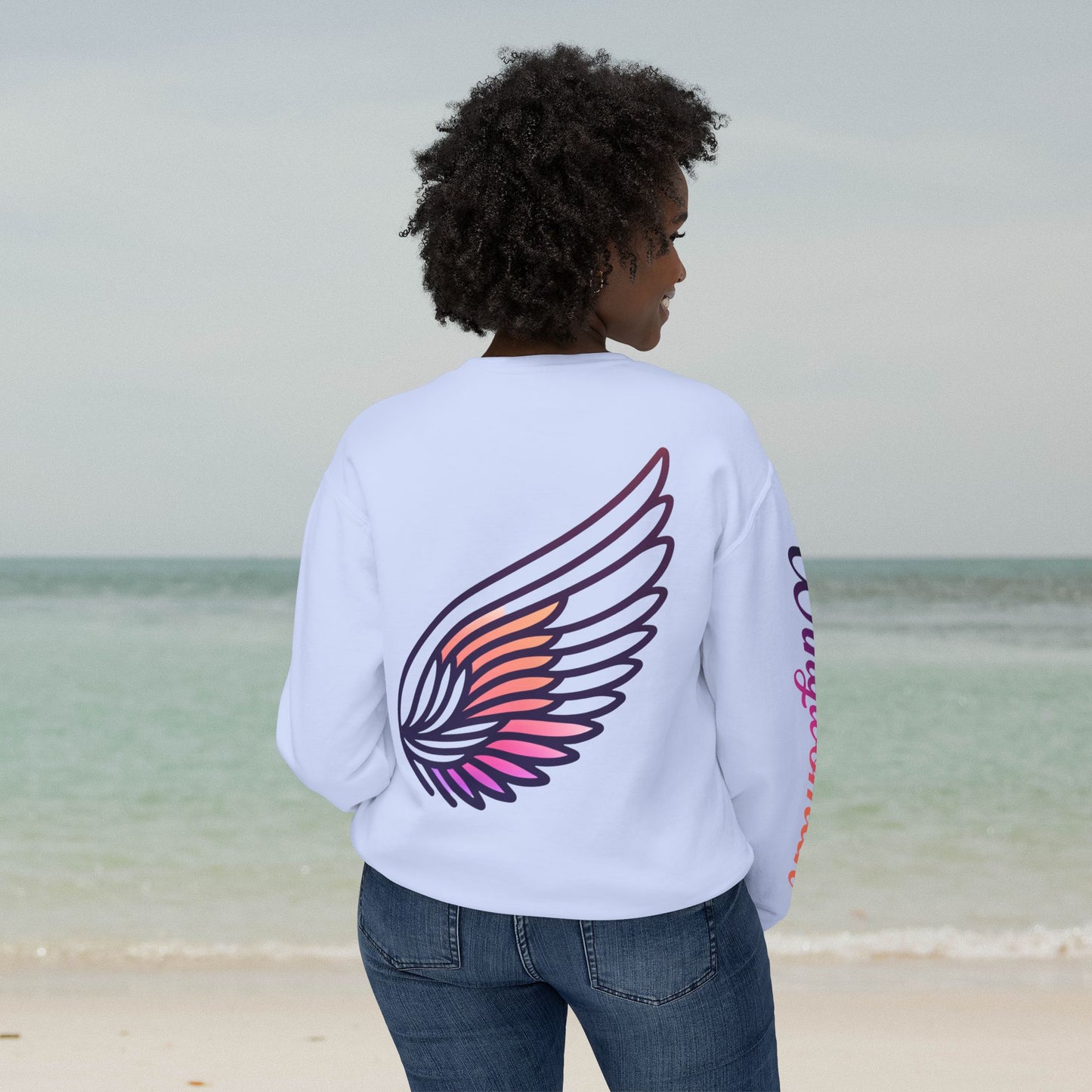 Wingwoman Sweatshirts: Left Wing & Right Wing Collection | RIGHT WING | Lightweight Crewneck | 100% Cotton Fabric | Extra Soft